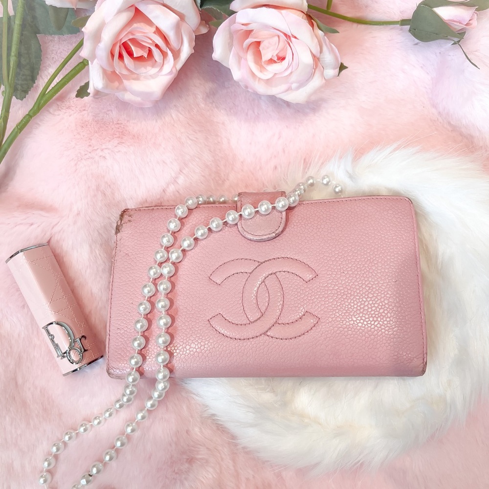 Chanel * REHAB *Vintage Pink Wallet